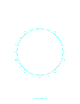 Circular Percentage - 5 inch Paper