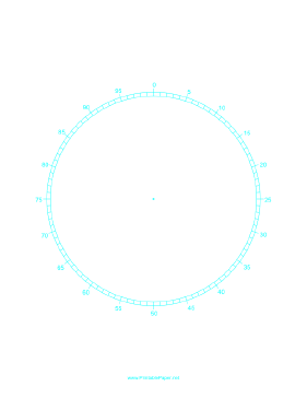 Circular Percentage - 6 inch Paper