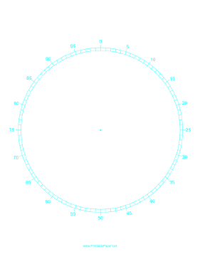 Circular Percentage - 7 inch Paper