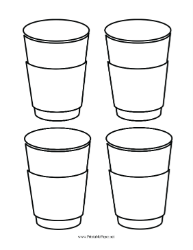 Coffee Sleeve Template Paper