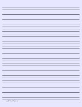 Lined Paper - Light Blue - Narrow Black Lines Paper