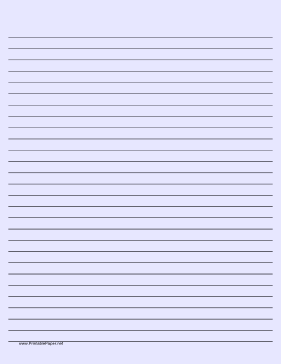 Lined Paper - Light Blue - Wide Black Lines Paper