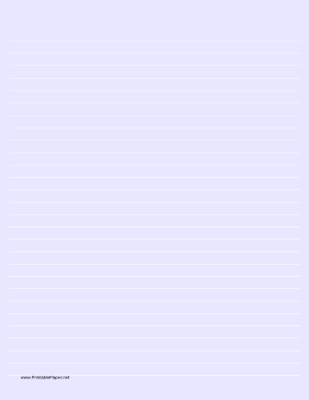 Lined Paper - Light Blue - Wide White Lines Paper
