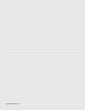 Lined Paper - Light Gray - Medium White Lines Paper