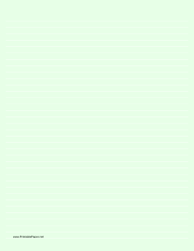 Lined Paper - Light Green - Medium White Lines Paper