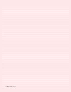 Lined Paper - Light Red - Narrow White Lines Paper