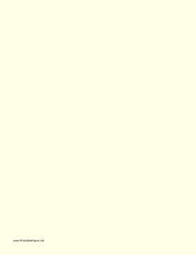 Lined Paper - Light Yellow - Wide White Lines Paper