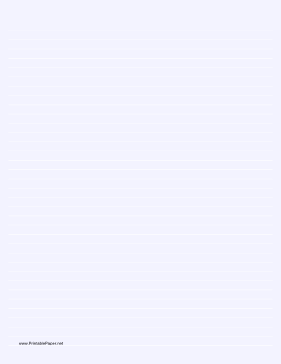 Lined Paper - Pale Blue - Medium White Lines Paper