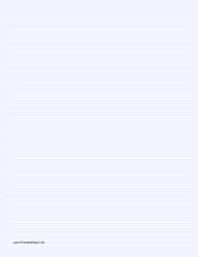 Lined Paper - Pale Blue - Narrow White Lines Paper