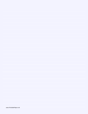 Lined Paper - Pale Blue - Wide White Lines Paper