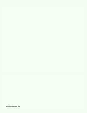 Lined Paper - Pale Green - Narrow White Lines Paper