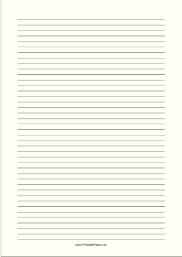 Printables - Notebook Paper: Narrow