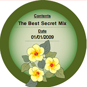 Country Floral (Round) Canning Label Paper