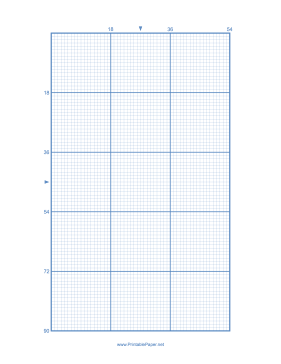 Cross-stitch 18 Lines per Division Paper