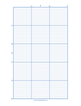 Cross-stitch 19 Lines per Division Paper