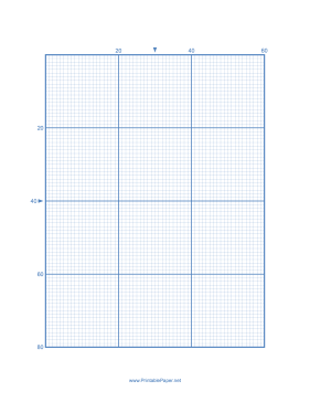 Cross-stitch 20 Lines per Division Paper
