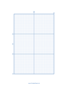 Cross-stitch 25 Lines per Division Paper
