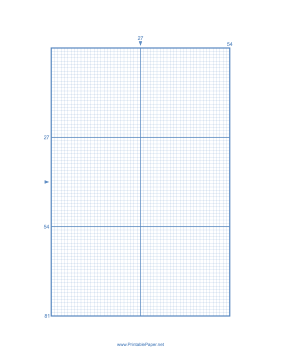 Cross-stitch 27 Lines per Division Paper