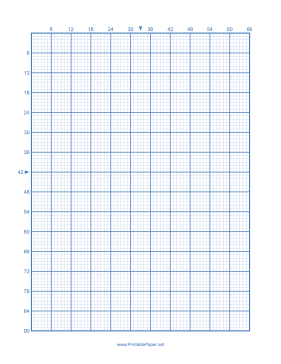 Cross-stitch 6 Lines per Division Paper