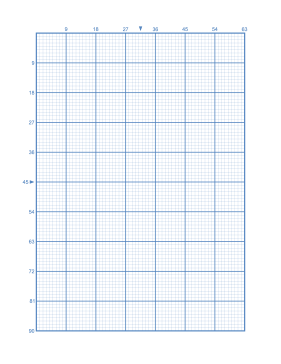 Cross-stitch 9 Lines per Division Paper