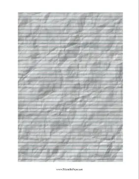 Crumpled Lined Paper Paper