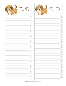 Dachshund Puppy  Paper