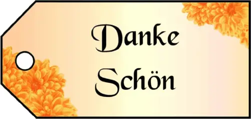 Danke Schon Gift Tags Paper