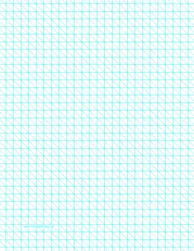 Diagonals Right With Third-Inch Grid Paper