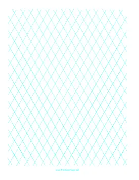 Diamond Graph Paper 1 Inch Paper