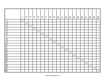 Distance Grid Paper