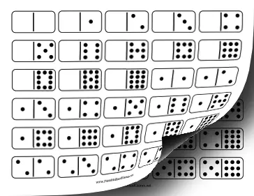 Domino Double-Twelve Set Paper