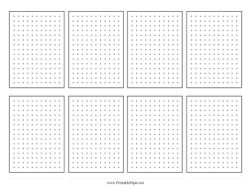 Dot Grid 8-Up Paper