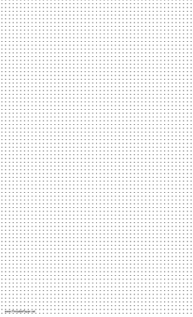 Dot Paper with six dots per inch spacing on legal-sized paper Paper