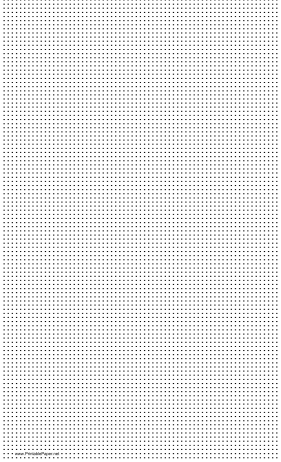 Dot Paper with eight dots per inch spacing on legal-sized paper Paper