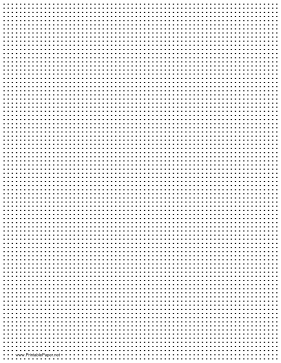 Dot Paper with eight dots per inch spacing on letter-sized paper Paper