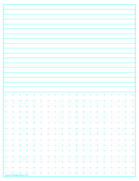 Dots And Lines Letter Paper