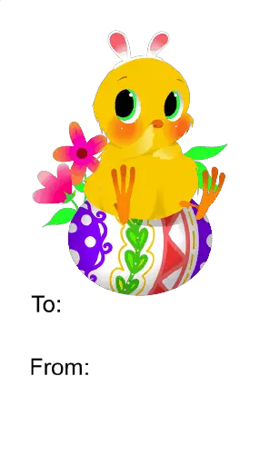 Easter Chick (white background) Paper