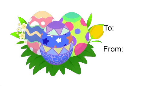 Easter Eggs (white background) Paper