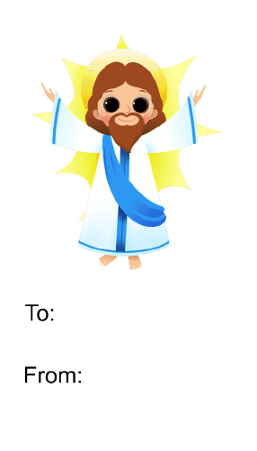 Easter Jesus (white background) Paper