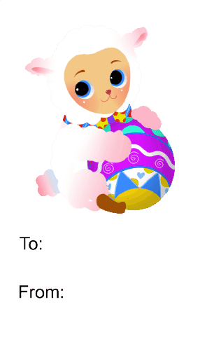 Easter Lamb (white background) Paper