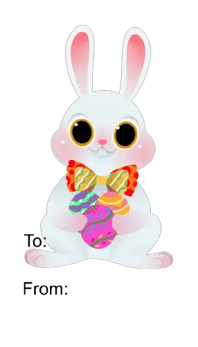 Easter Rabbit (white background) Paper