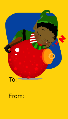 Elf with Ornament Paper