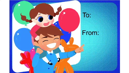 Fathers Day Fun Gift Tag Paper