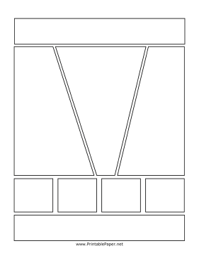 Fight Scene Comic Template Paper