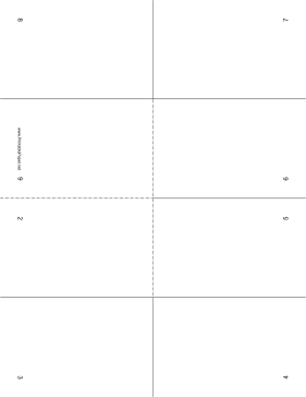 Foldable 10-page Note Paper Paper
