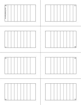 Foldable 8-page Note Paper-Lined Paper