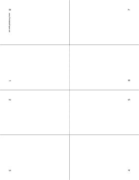 Foldable 8-page Note Paper Paper