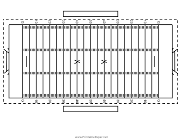 Football Field Diagram Paper