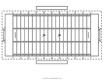 football field diagram with measurements