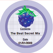 Blackberries (Round) Canning Label Paper